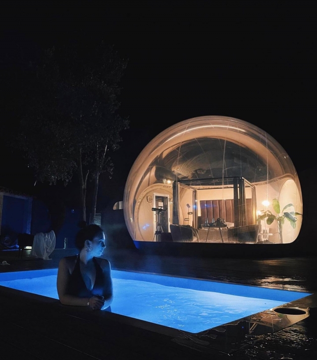 Disfrutando de una noche diferente