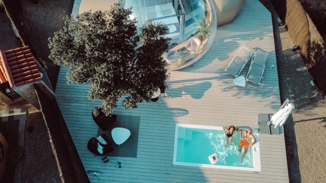 Vista aérea de la burbuja