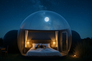 1 night Hotel Burbuja +Breakfast +Jacuzzi Muñoveros