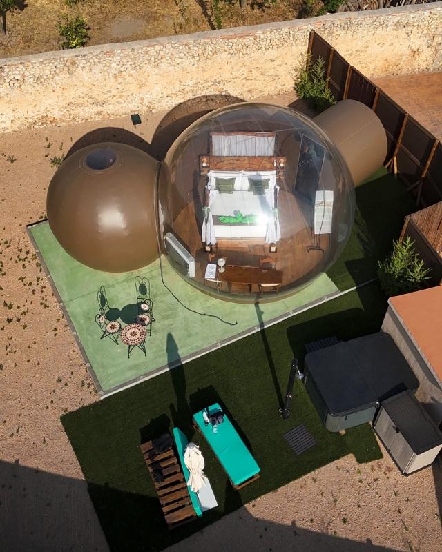  Aerial view of the bubble