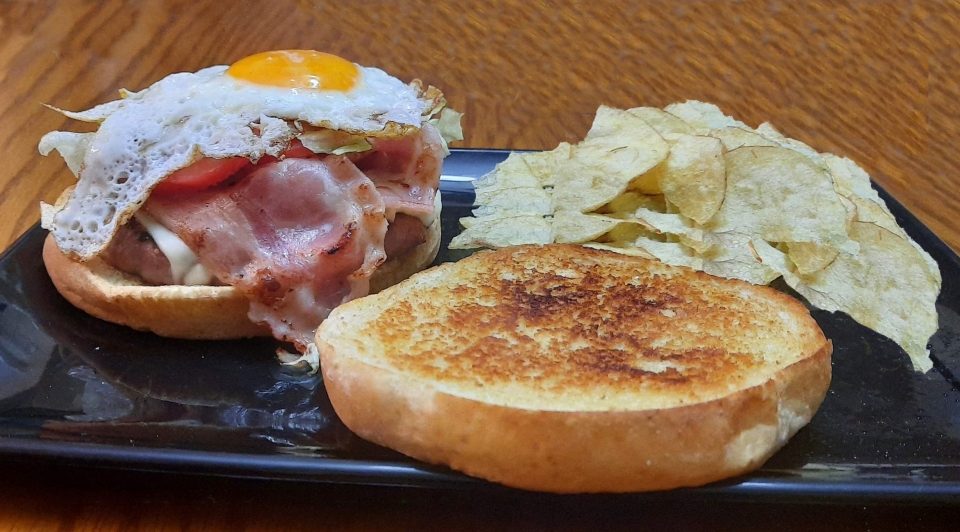  Hamburger con bacon