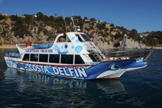 Tourist boat ride along Costa Delfín, 1 hour