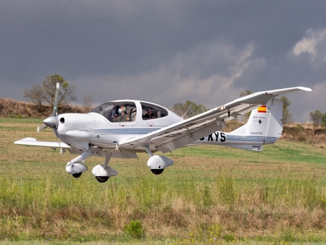 Kleinflugzeugflug über Igualada 