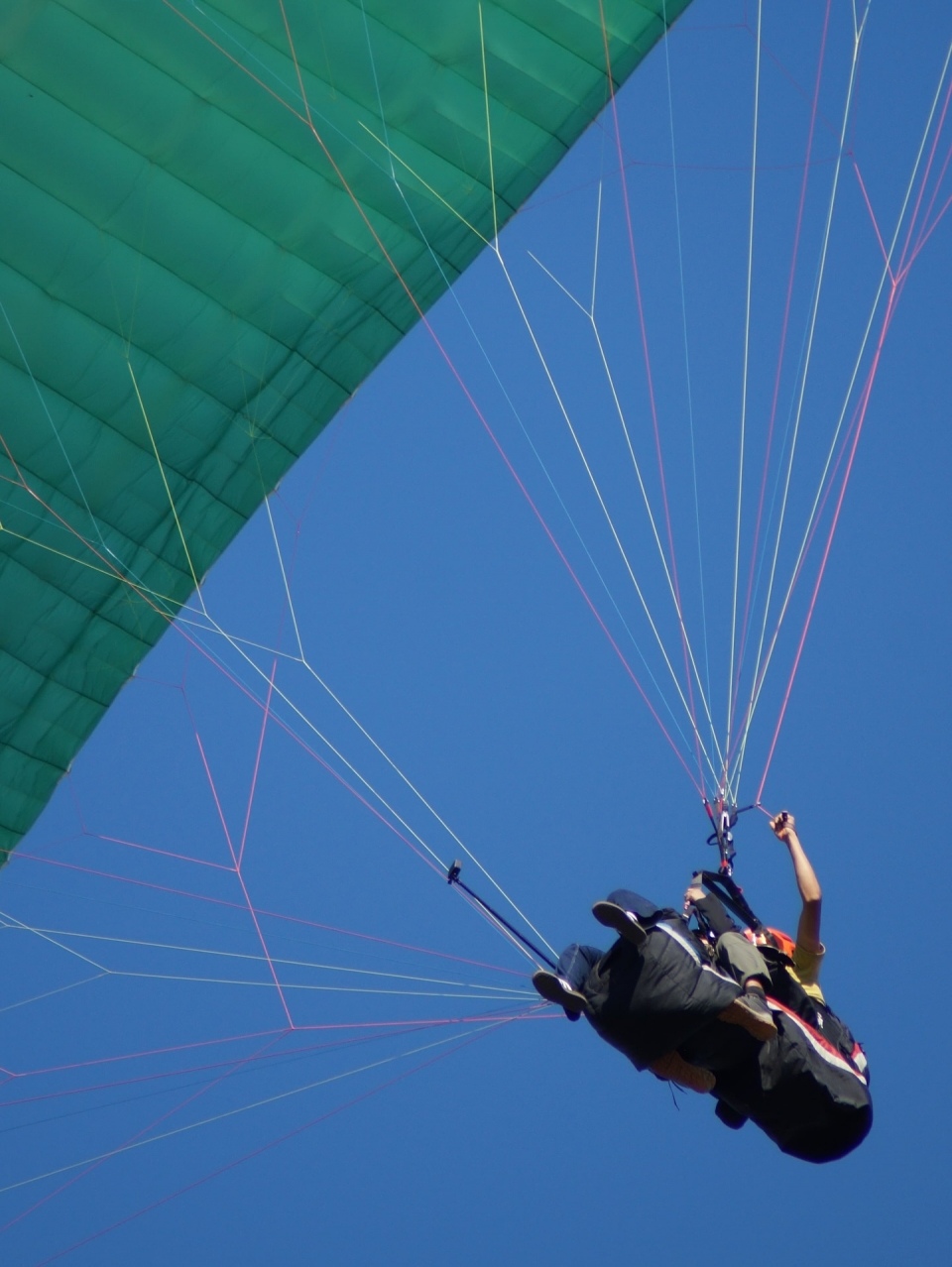  滑翔伞与杂技表演 
