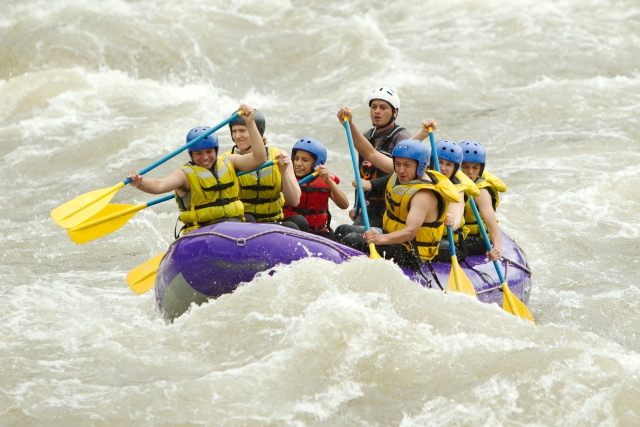Rafting nivel medio río Ésera tramo Hulk, 2 horas