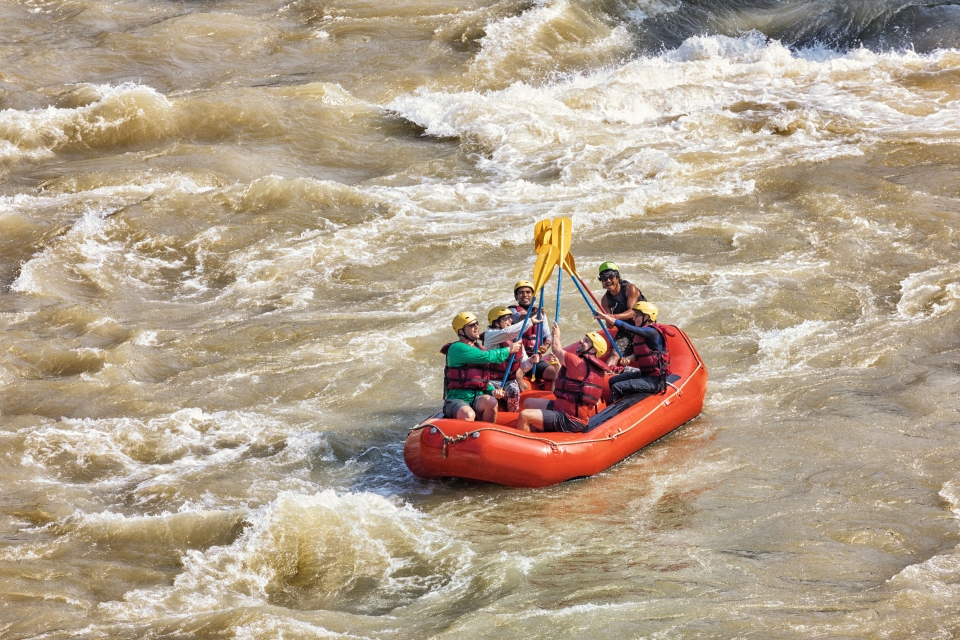 Rafting en el rio Esera