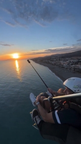 Paramotor flight Fuengirola beaches, 15' + video