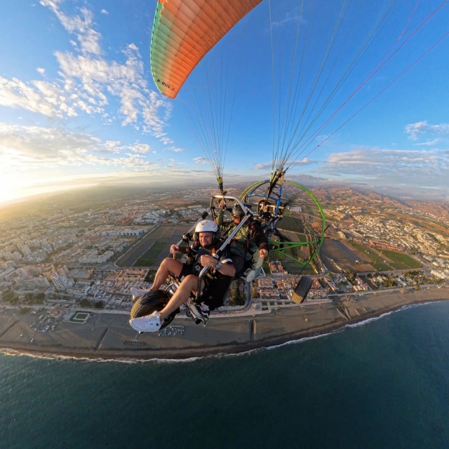 Vuelo en paramotor por Fuengirola