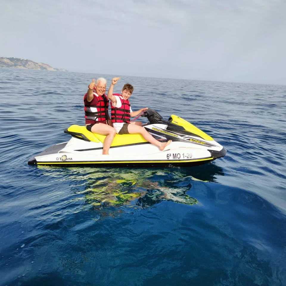 Itinéraire de jet ski à travers la Méditerranée 