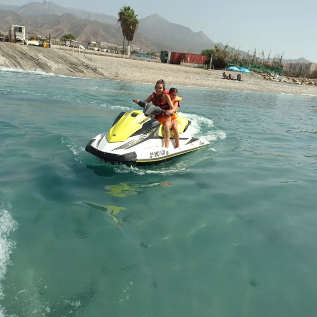 Parcours de jet ski depuis la plage d'El Playazo + photos 60'