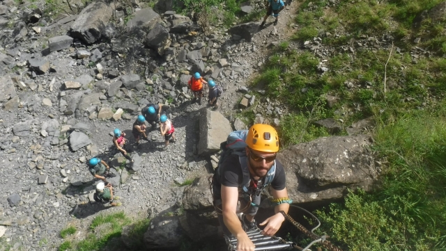  Iniciar a via ferrata 