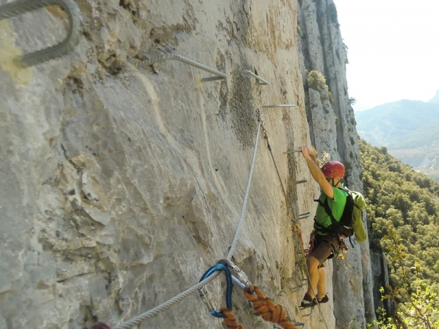 Ferrata nos Pirenéus de Huesca 