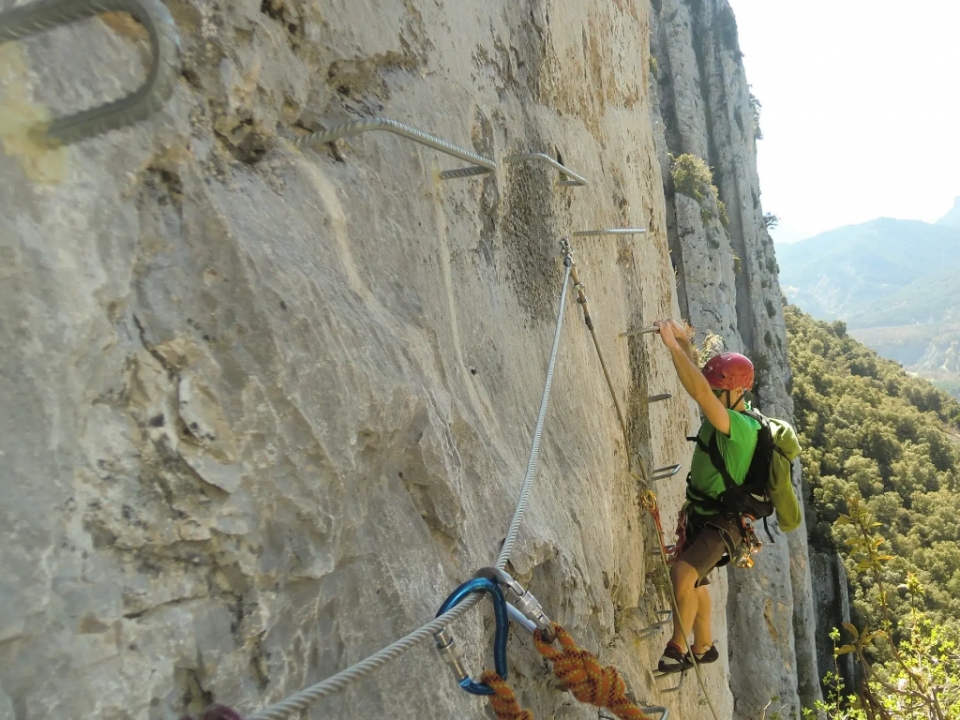 Ferrata nos Pirenéus de Huesca 