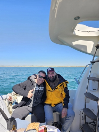Paseo en barco privado a Punta Umbria, 8h