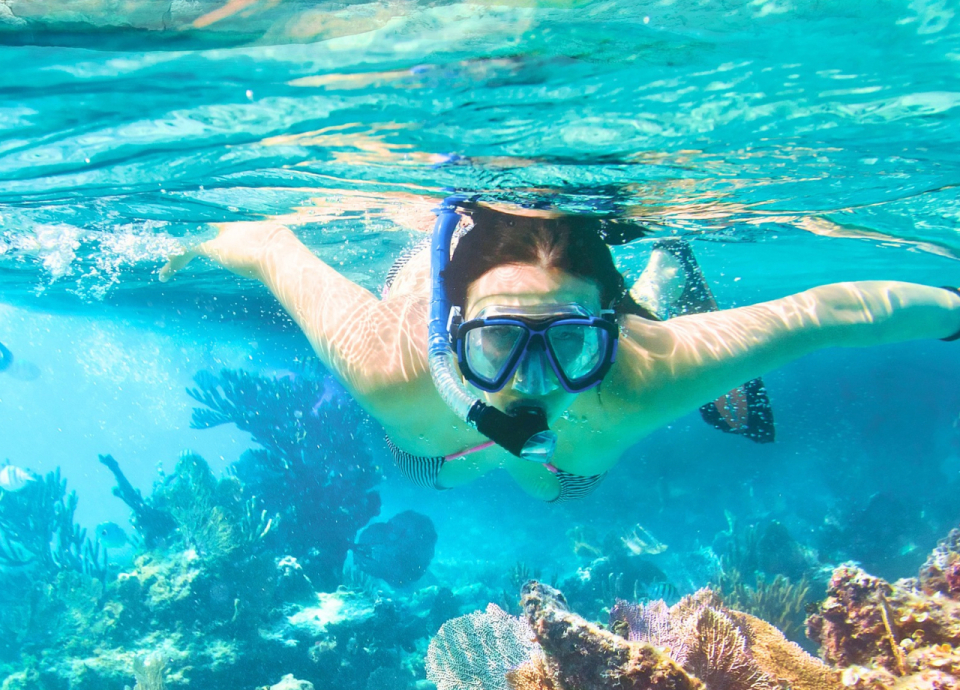 Fai snorkeling nella grotta 