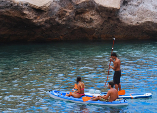 Excursion paddle surf + snorkeling depuis la plage d'El Pinque 90'
