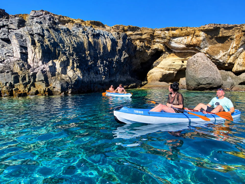  Kayak ride along the coast of Adeje