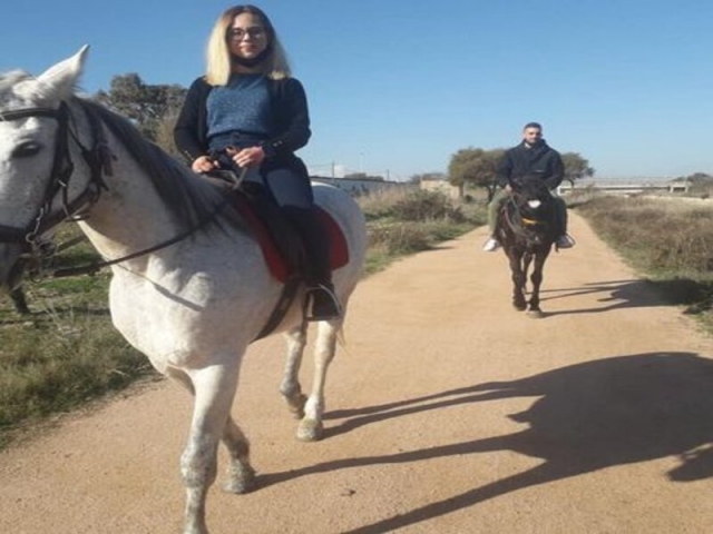 Paseo a caballo por la costa de Poetto 1 hora