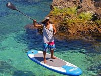  Enjoying paddle surf 