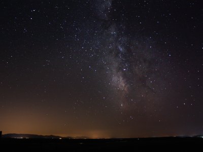 Randonnée nocturne, pluie de météorites, Duratón