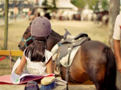Paseos infantiles en pony en Murcia 10 min