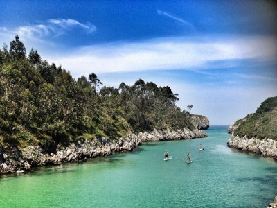 Clase iniciación Stand Up Paddle Surf Asturias 2h