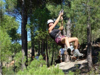 2h 30 Rope & orienteering park in Madrid