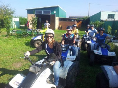 Conducir un quad doble en Padrón 1 hora