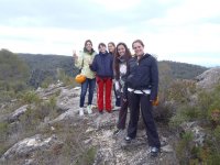  Group hiking above the Hoces 