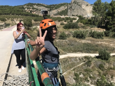 Bungee jumping em Alicante com vídeo gratuito 50 metros