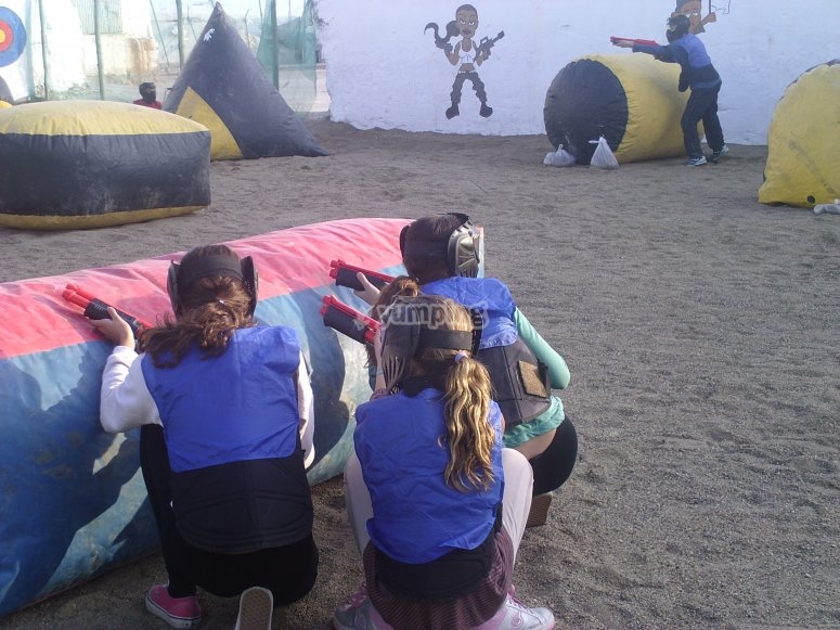 Paintball para niños en Almería con fotos desde 15€