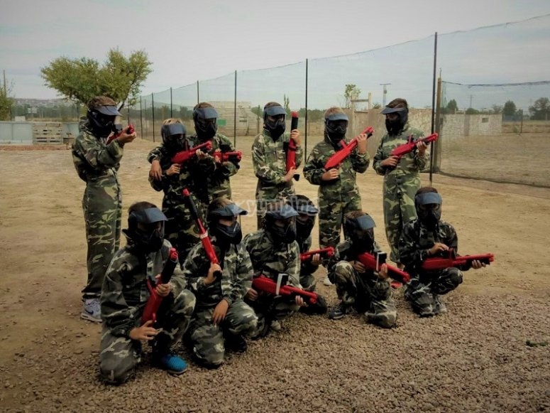 Paintball niños Torrejón de Ardoz bolas ilimitadas desde 22€