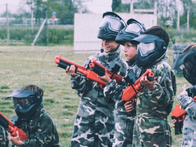 Paintball unlimited children Torrejón and hamburger