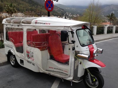 Tourist route in Tuk Tuk through Mijas