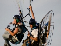  On the paramotor 