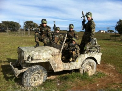 Paintball infantil en Colmenar con comida