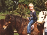 On horseback