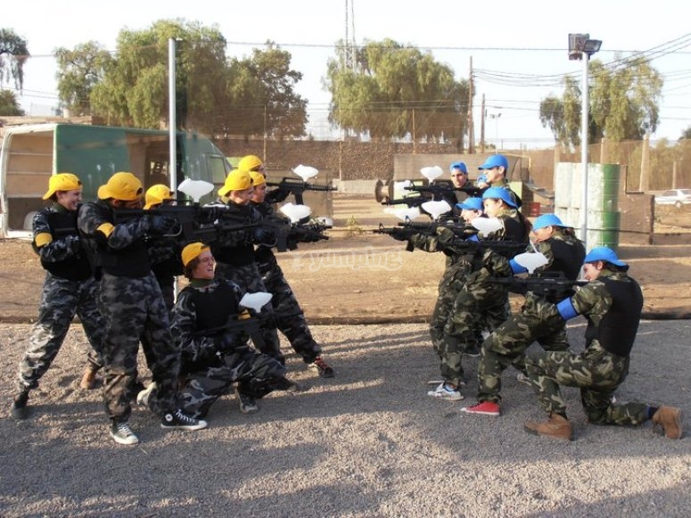 Paintball en Guimar de 13 a 18 años, con 150 bolas desde 16€