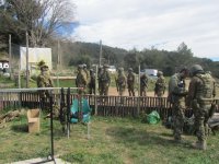  Área de descanso no campo de paintball 