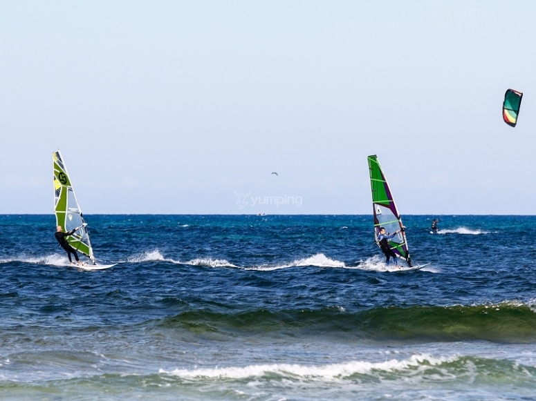 Probando el windsurf