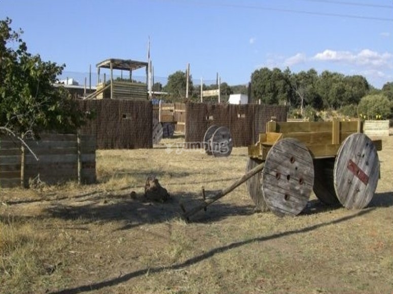 Despedida con paintball Collado Mediano y barbacoa desde 25€