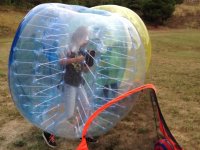 Bubble soccer y porteria