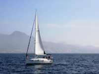  Sailboat in navigation 