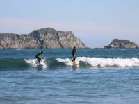 Clase de surf en Suances