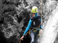 Rapel en la cascada del barranco