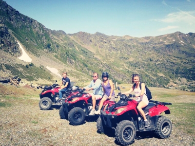 Single-seater quad tour 60 min in Ordino