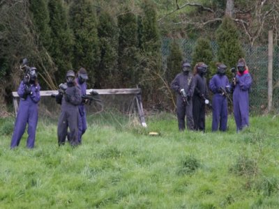 Guerra de paintball 500 bolas en Coruña