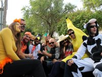 En la camioneta con la banana