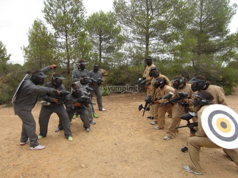 Partida de Paintball con 100 bolas en Valencia desde 25€