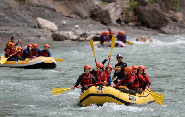 rafting en equipo